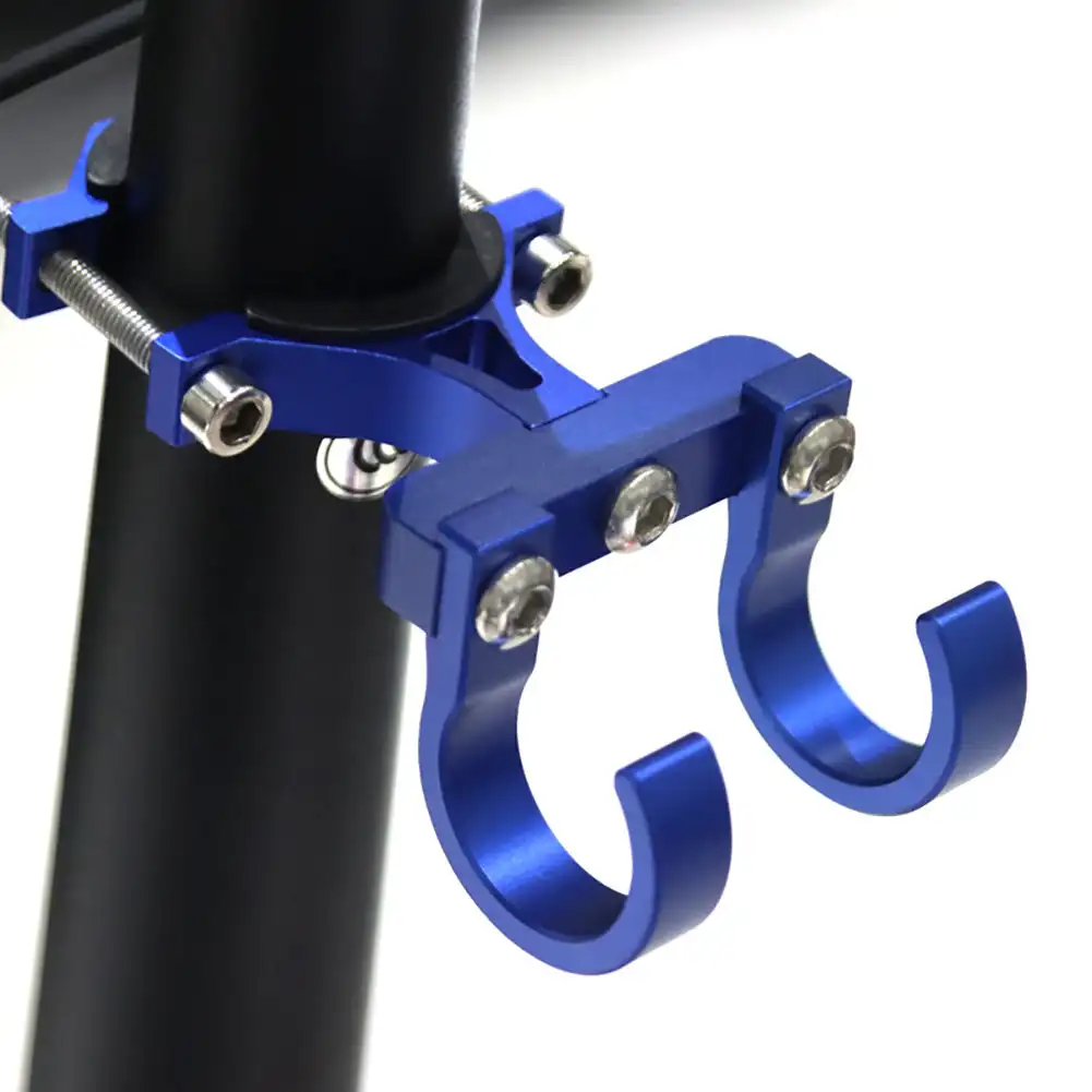 Elektrische Rolle Haken Einfache Fahrrad Regal Rohr Lagerung Aufhänger Schnalle Haken Haken Tragbare Doppel Metall Helm Gestell