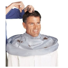 Capa protetora para corte de cabelo, capa têxtil protetora para corte de cabelo e cabeleireiro em salão de beleza
