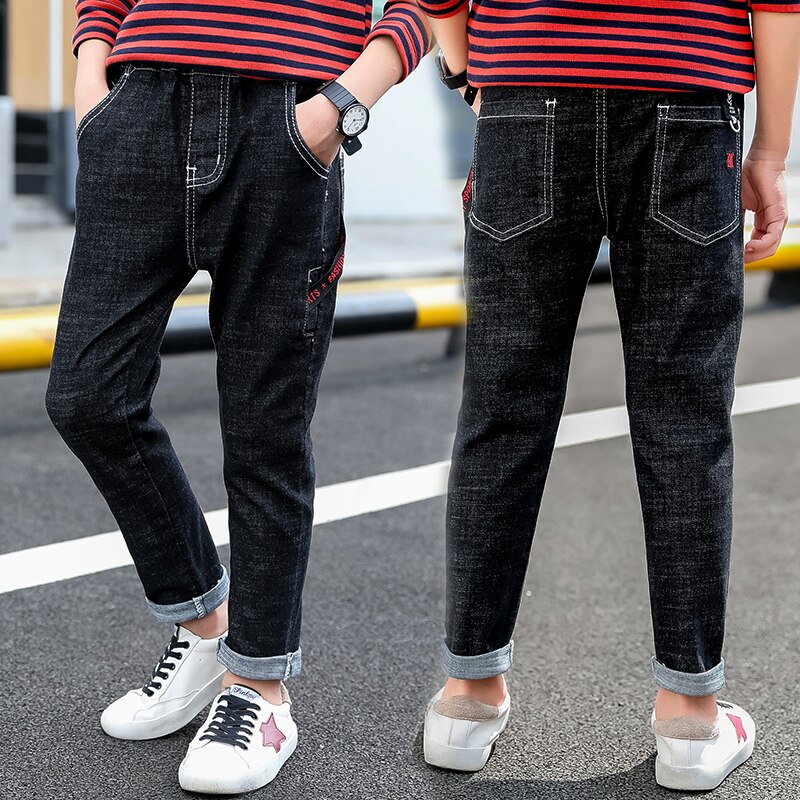IENENS enfants bébé garçons jean vêtements Denim pantalons longs enfants garçon mince taille élastique pantalon vêtements