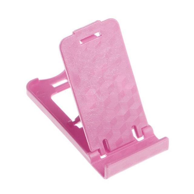 Soportes para teléfono móvil ajustables soporte de montaje portátil bastidores de almacenamiento soporte de mesa multifuncional para iPhone 7 6 5: Pink