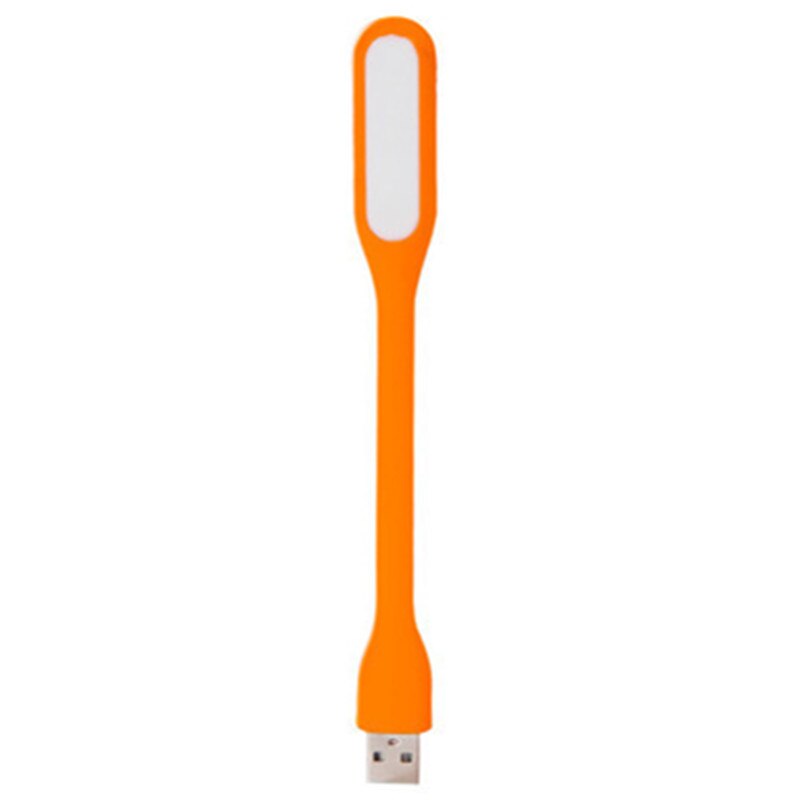 mini USB LED book light summer flexible foldable USB LED light mobile power computer notebook: Orange