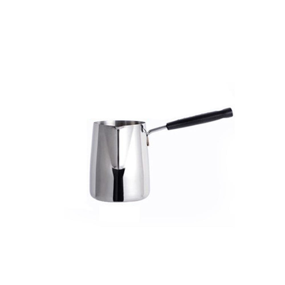 Espresso höyryävä kannu latte maito vaahdotuskannu vaha metallinen pannu kahvi kynttilän kahva pannu toroidi sula saippua sulaa pitkä kannu  j7 f 8: 350ml