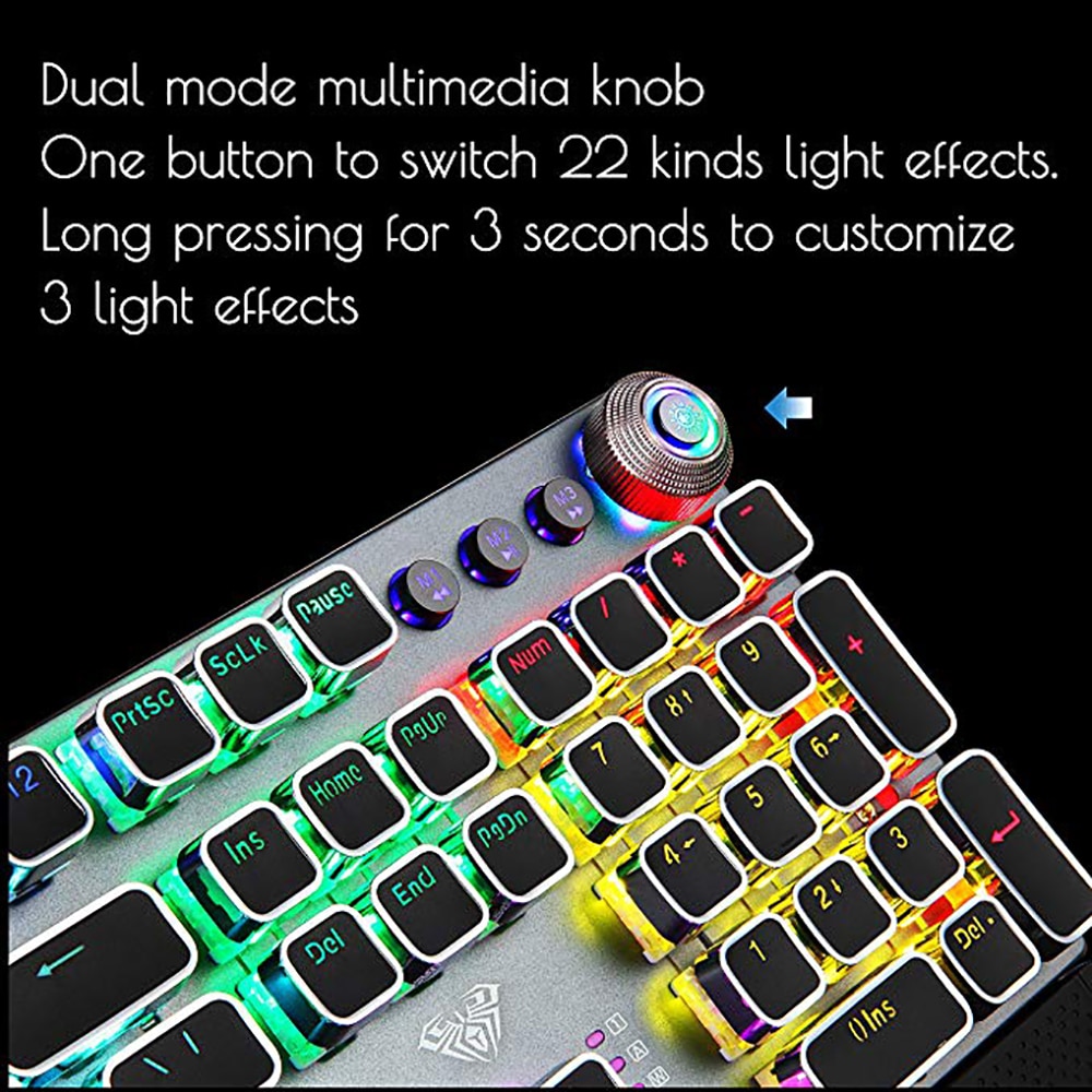 Gaming Keyboard Mechanical Keyboard Blue Switch Wired Keyboard RGB Backlight Gaming Mechanical Keyboard For Computer Gamer