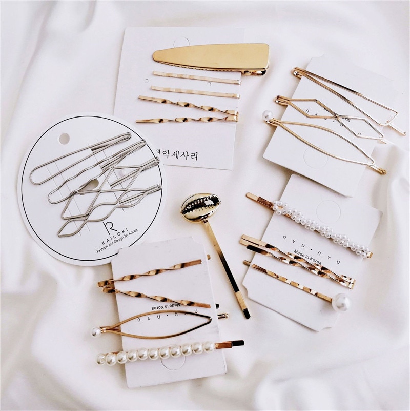 LETAPI Pieno di perle Capelli Pinze per le Donne di Moda Dolce Imitazione di Stile Coreano Forcelle Della Lega BB Hairgrip Accessori Dei Capelli Delle Ragazze