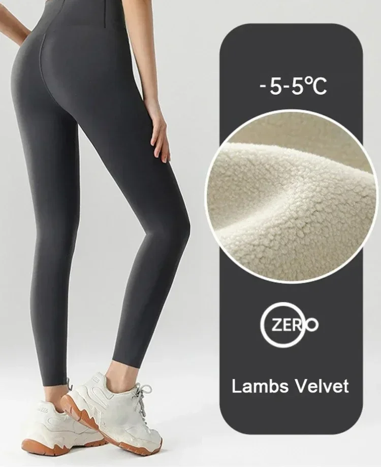 Autumn Winter High Waist Shark Leggings Women's Seamless Fleece Warm Leggings Slim Thin Casual Sports Fitness Leggings: XL / Dark Grey