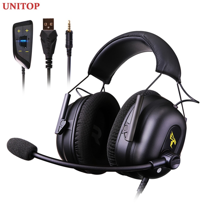 UNITOP Somic G936N Gaming Headphones 7.1 Virtual 3.5mm Wired PC Stereo Headset Music Earphones For PS4 Xbox One computer laptop