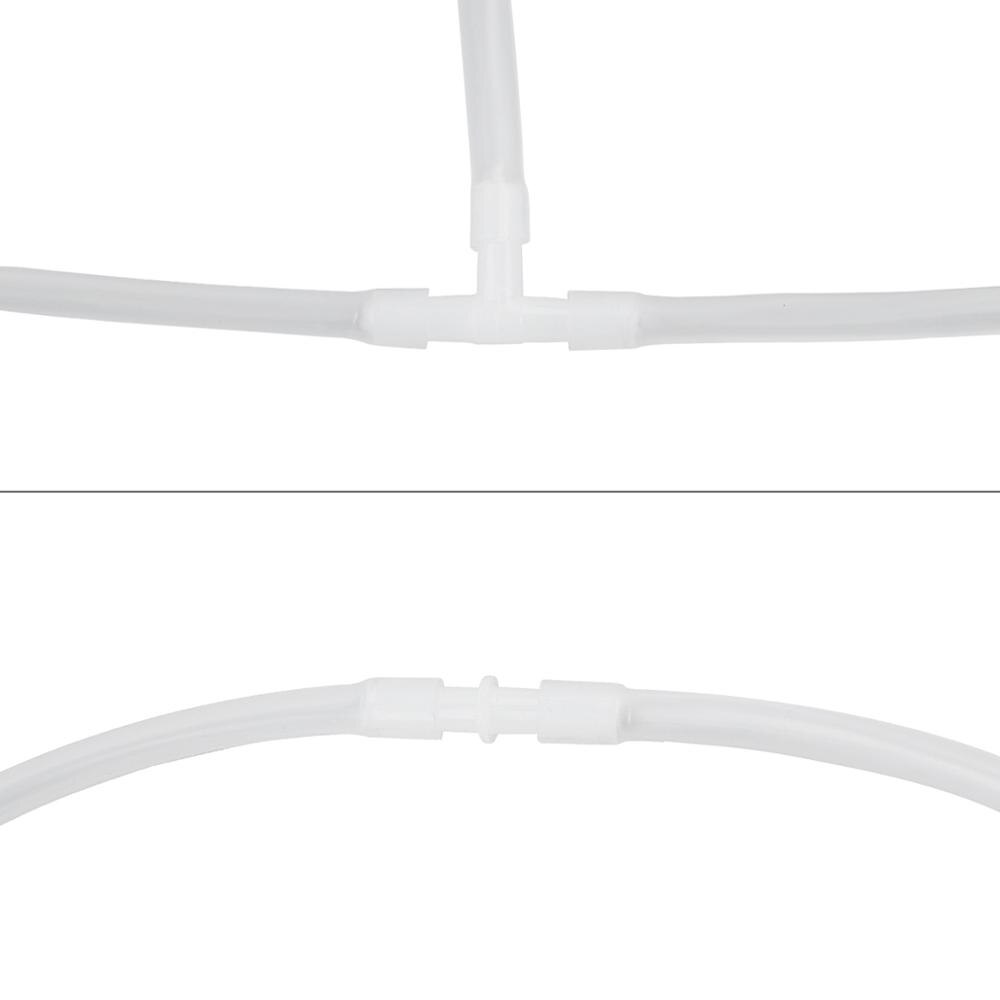 Uniclife 40 pcs Aquarium Air Valve Connector 3-Way T & Straight White Plastic Inline Tubing