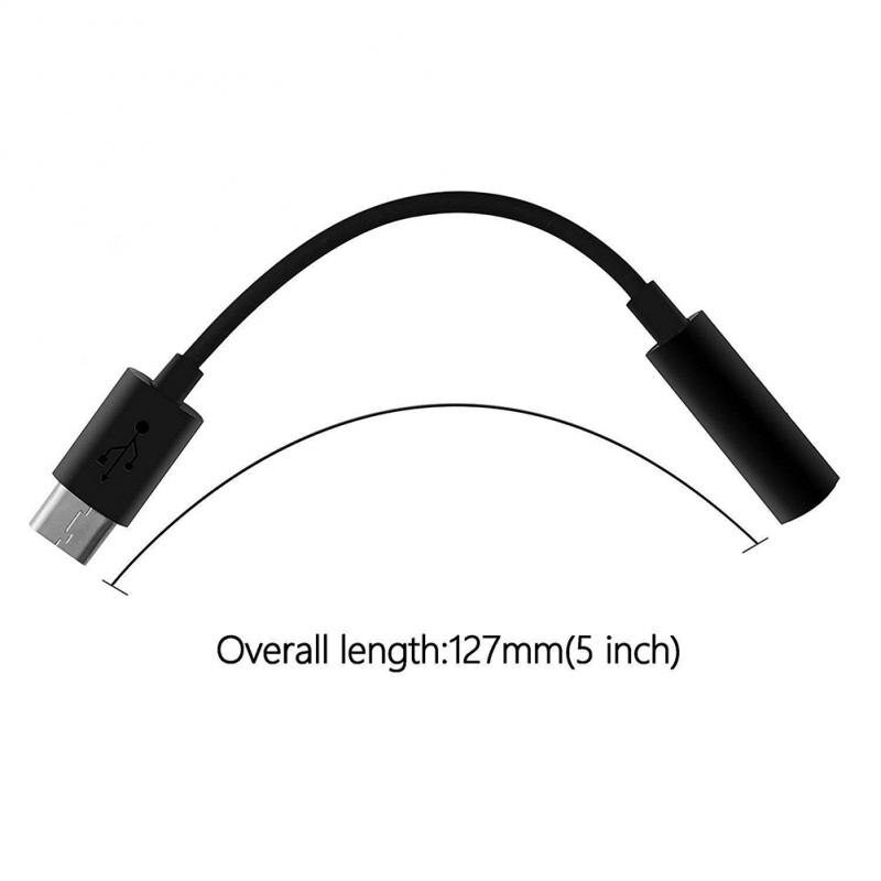 2 stylesUSB Typ C zu 3,5mm Kopfhörer Kopfhörer Kabel Adapter USB-C zu 3,5mm Jack Aux Kabel für Samsun xiaomi Huawei