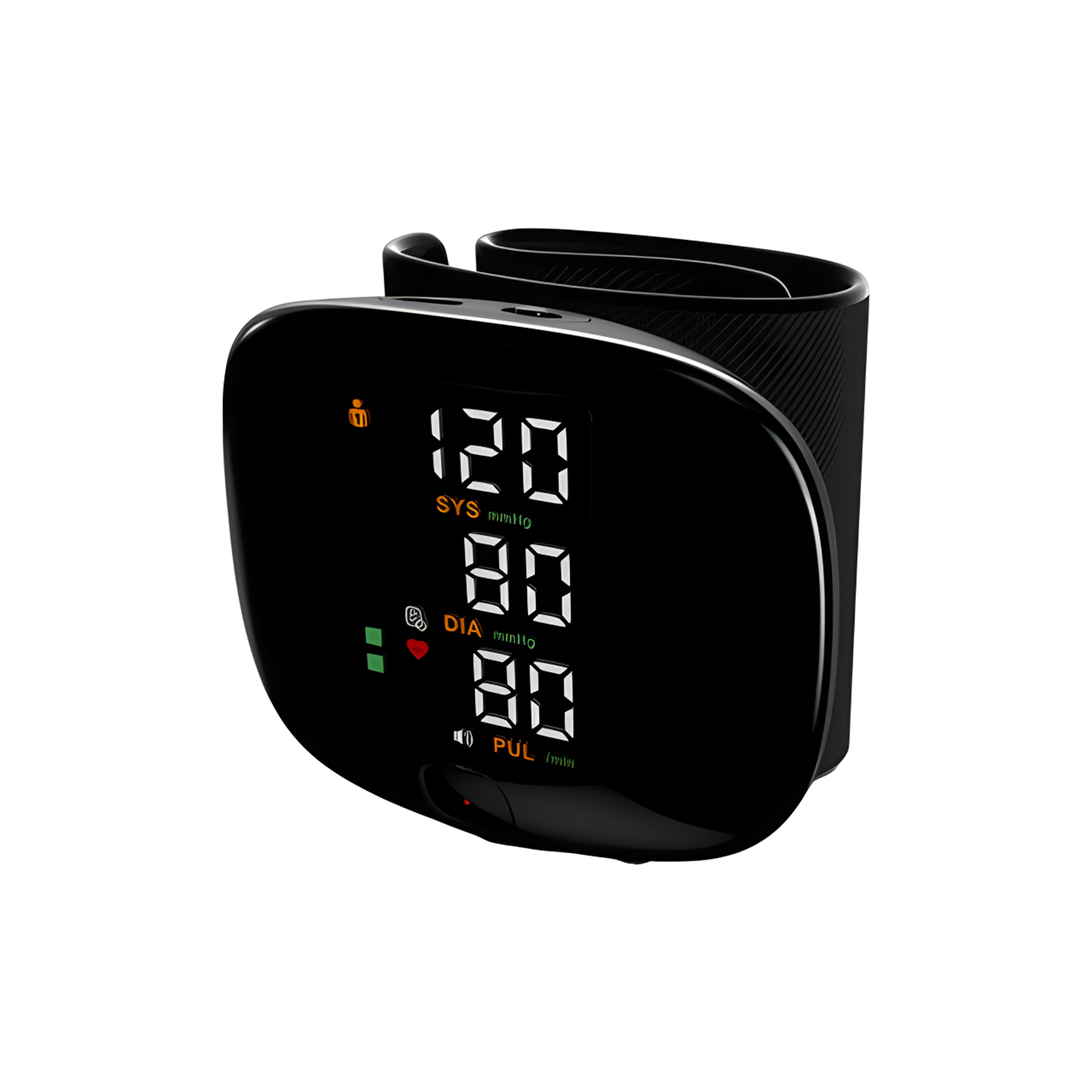 Bärbar led-handledsblodtrycksmätare med engelsk röst, bärbar uppladdningsbar digital tonometer, blodtrycksmätare med blodtrycksmätare: Default Title