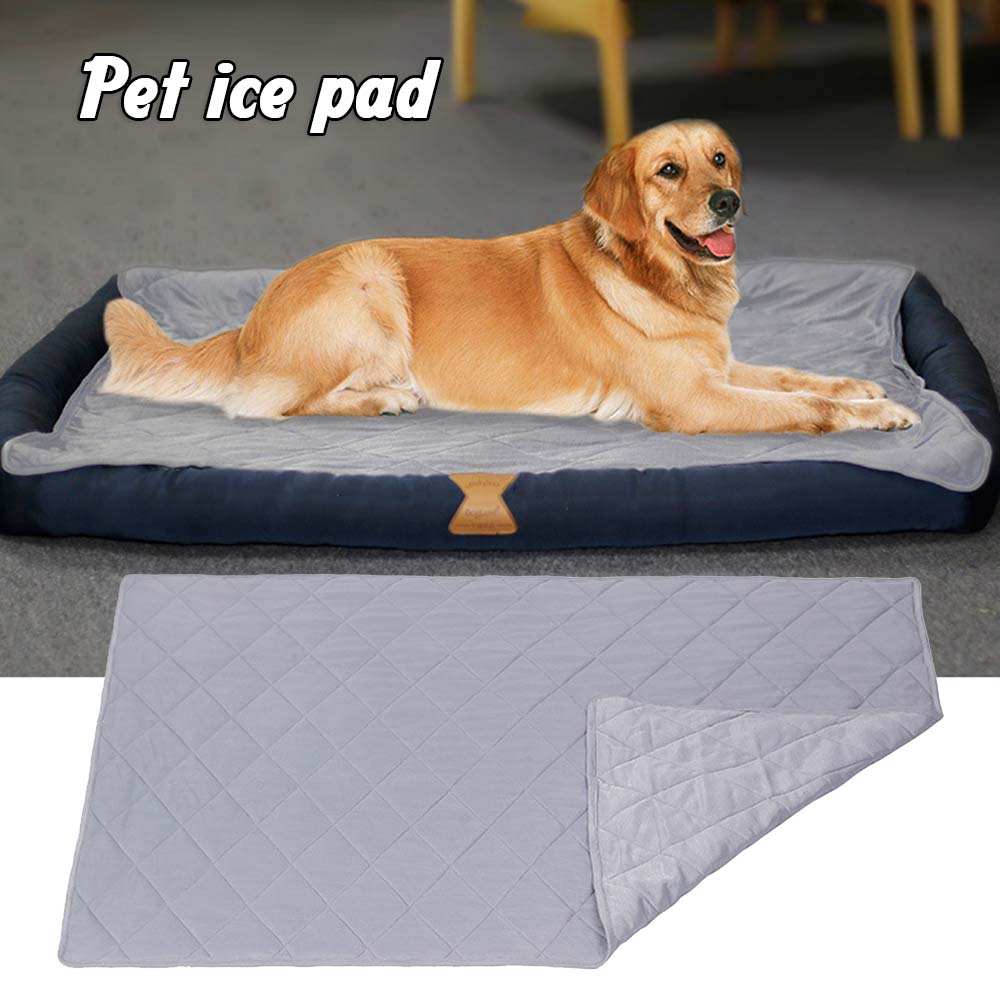 Washable Dog Cooling Mat Ice Silk Pet Self Cooling Pad Blanket Summer Soft Ices Pad Reversible Cooling Fabric XHC88: Default Title