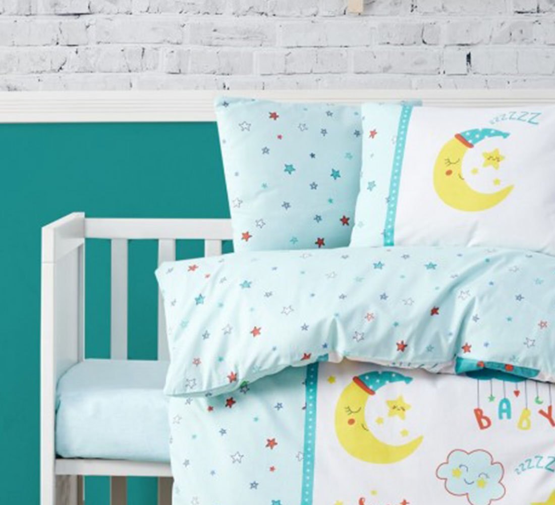 Sweet dreams mint algodão capa de edredão conjunto para bebês envio-ultra macio, leve, 100 algodão