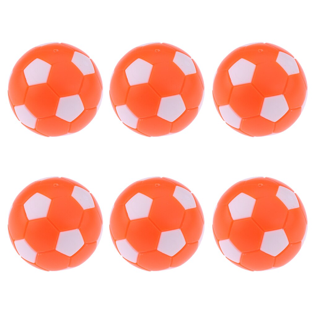 6 stykker 36mm bordfodbold bordfodbold bordfodbold holdbare erstatningskugler