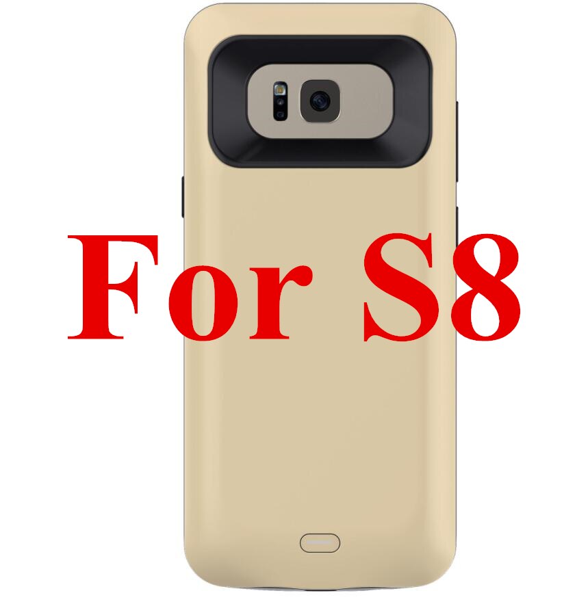 サムスン S8 プラス電池ケース 5500 ファッションギャラクシー s8 バッテリーケース銀行サムスン S8 バッテリーケース: s8 gold