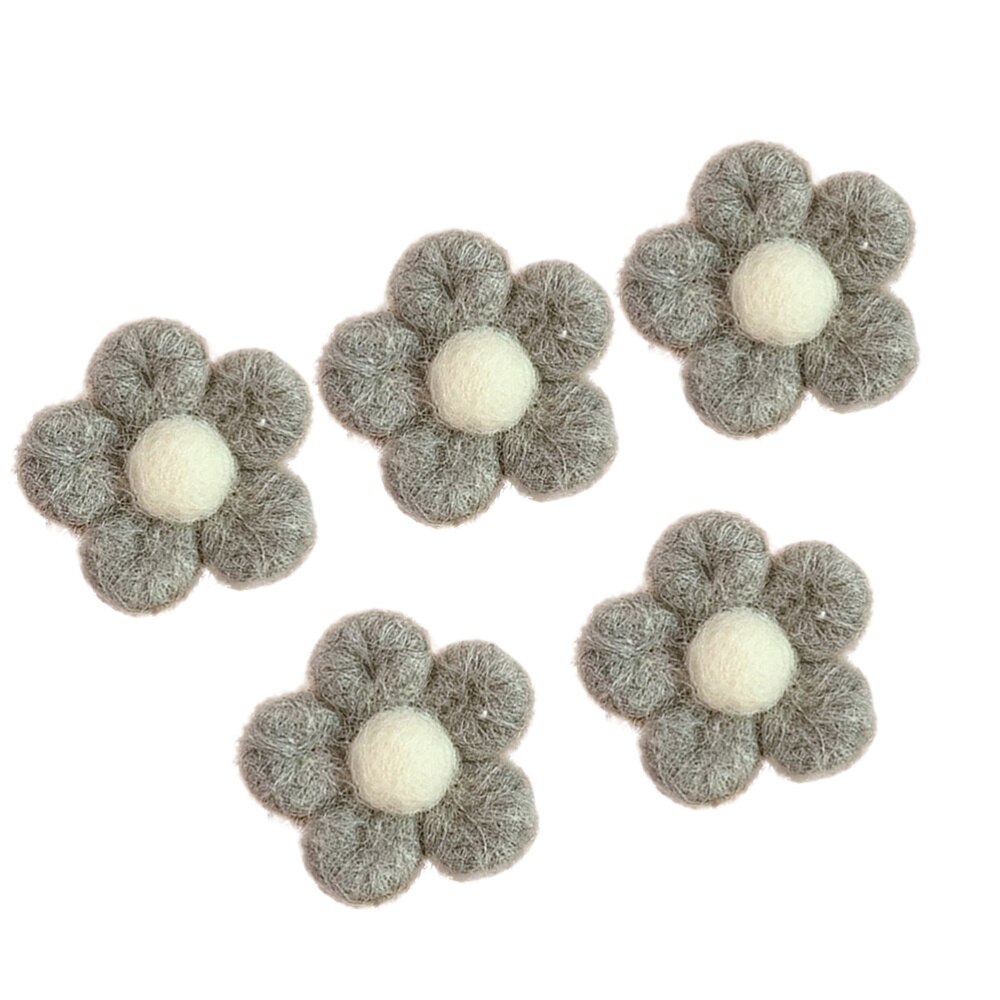 5Pcs Vilt Broche Schattige Bloem Vormige Breastpins Kids Broche Corsage Kleding)