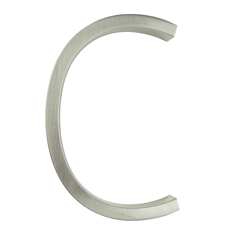 12cm store 3d moderne husnummer dør hjemmeadresse numre til husnummer digitale dør udendørs skilteplader 5 tommer.  #0-9 sølv: C