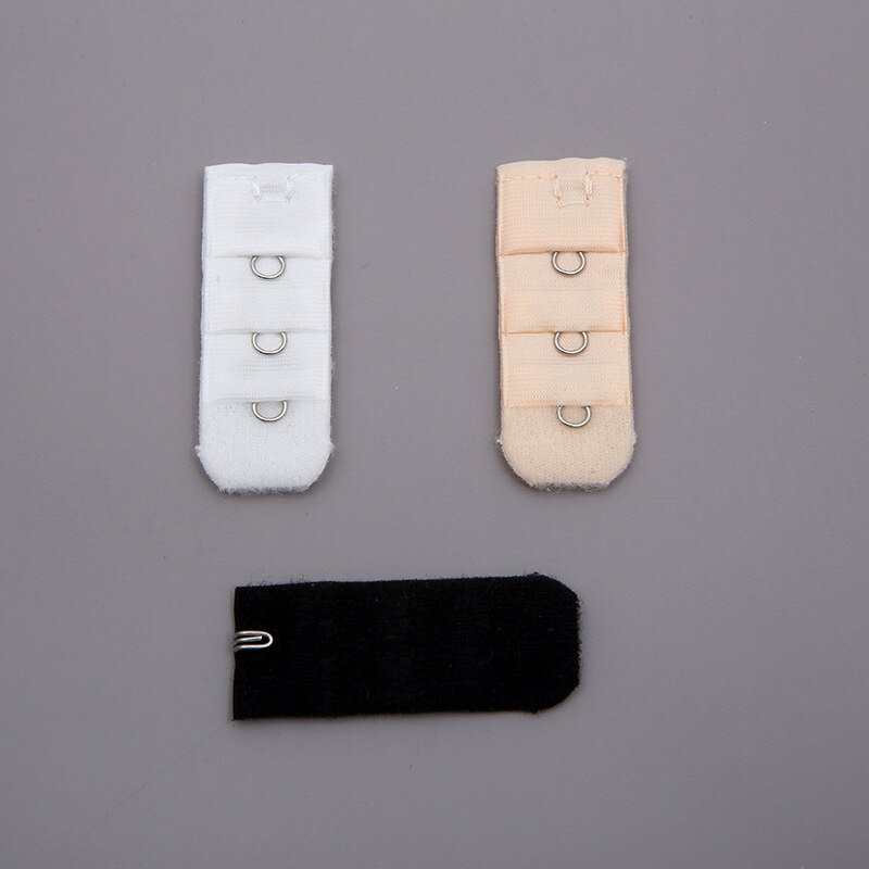 1pc 5 kleuren dames 1 rij 3 haken bh-verlengstuk nylon sluiting verlengstuk elastiek op band verstelbare zachte bh-band