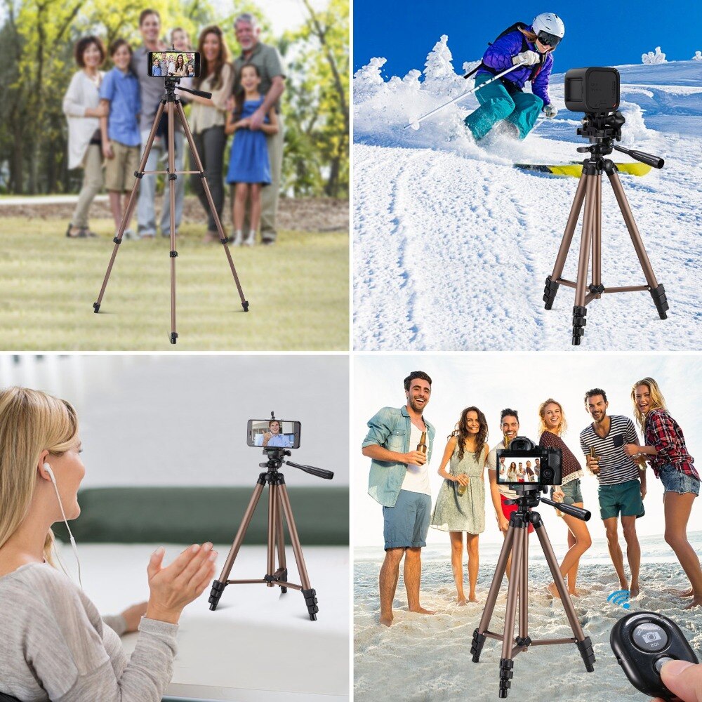 Tripod Camera With Remote Control Phone Holder For Smart Phone Camera Wireless Remote Shutter Portable Digital Camera Tripod
