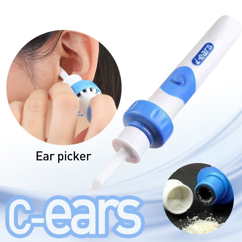 1 set ear cleaner electric cordless safety vibration ear cleaner painless vacuum earwax remover spiral ear cleaner