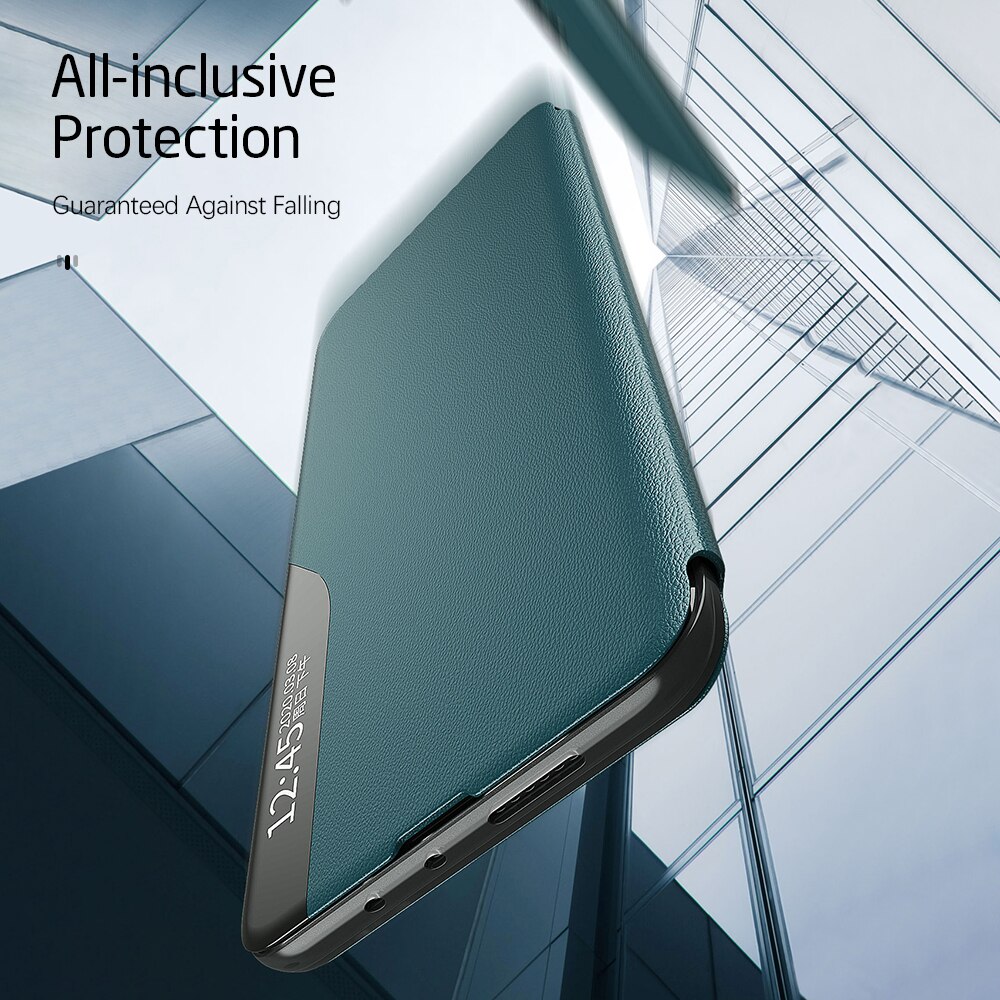 Coque à rabat en cuir pour Samsung Galaxy A22 5G, 6.6 pouces, avec support magnétique, pour fenêtre de vue intelligente, 5G