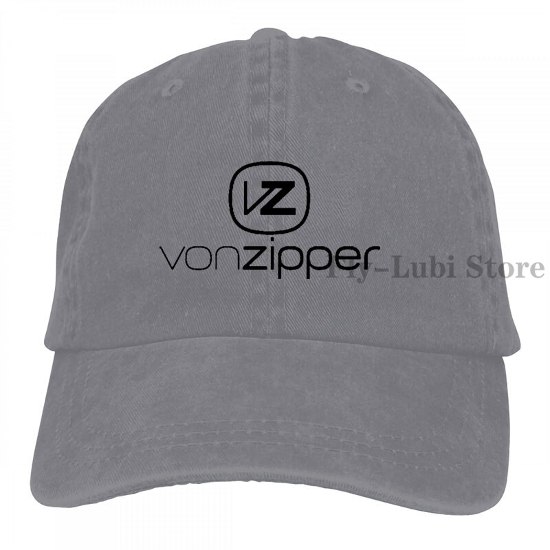 VonZipper SkateBoard Baseball cap men women Trucker Hats adjustable cap: 2-Gray