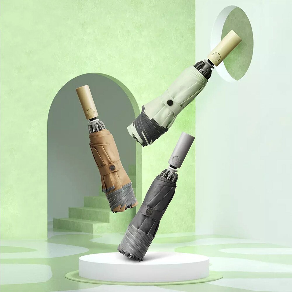 Xiaomi Konggu Umbrella Automatic Sunny Rainy Aluminum Windproof Waterproof UV Reflective Portable Umbrella Travel Sunshade