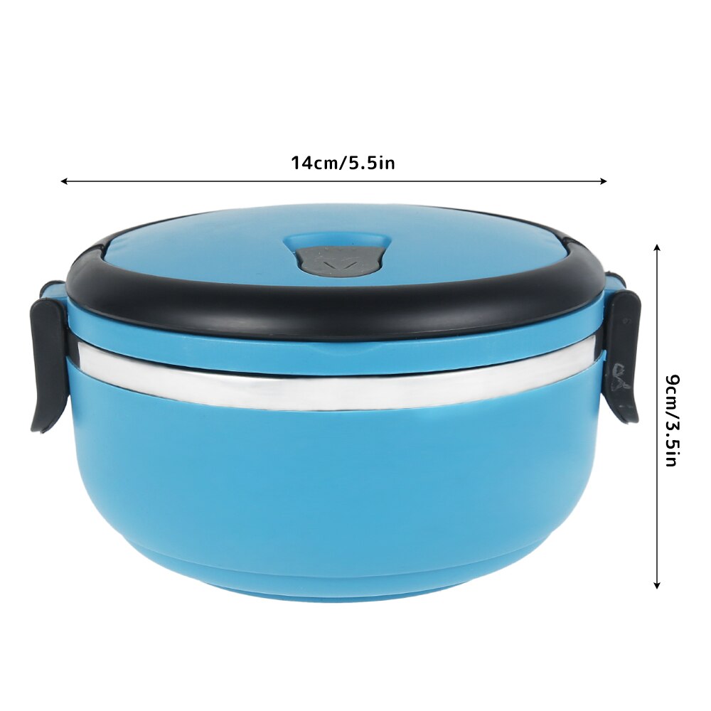 1Layer Rvs Isolerende Thermische Lunchbox Bento Kantoor Servies Picknick Voedsel Opslag Container Lekvrij Thermos Lunchbox