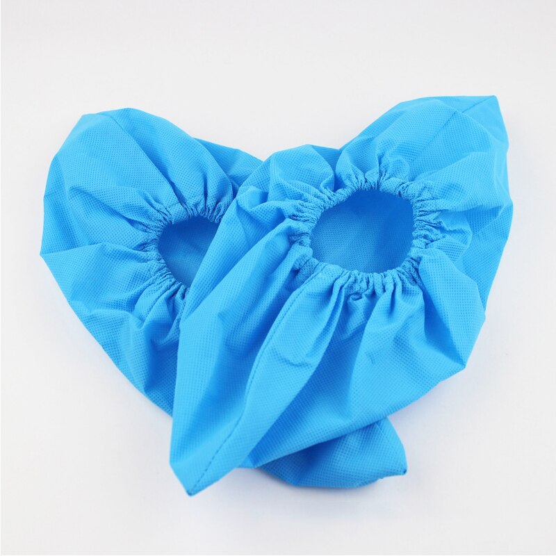 1 paio di copriscarpe in tessuto non tessuto per uso domestico coprigambe antipolvere copriscarpe lavabile antiscivolo spesso antistatico resistente tutto'usura: cielo blu