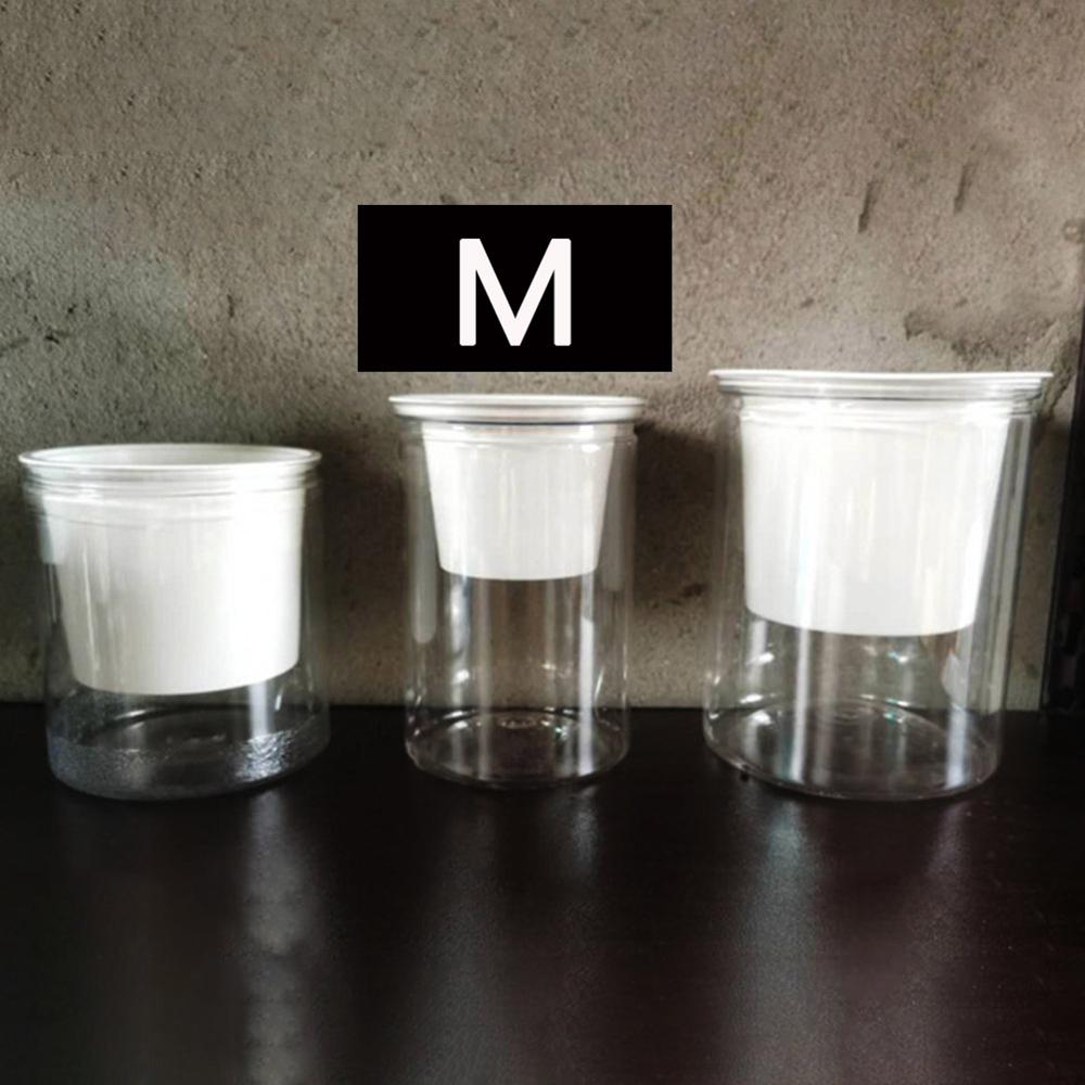 Self Watering Plant Flower Pot Water Container Plastic Planter Home Garden Tool: M