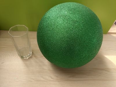 Polystyrène vert polystyrène mousse boule de fête mariage festival scène maison décoration bricolage fait main matériaux 15-30cm (diamètre): 25cm