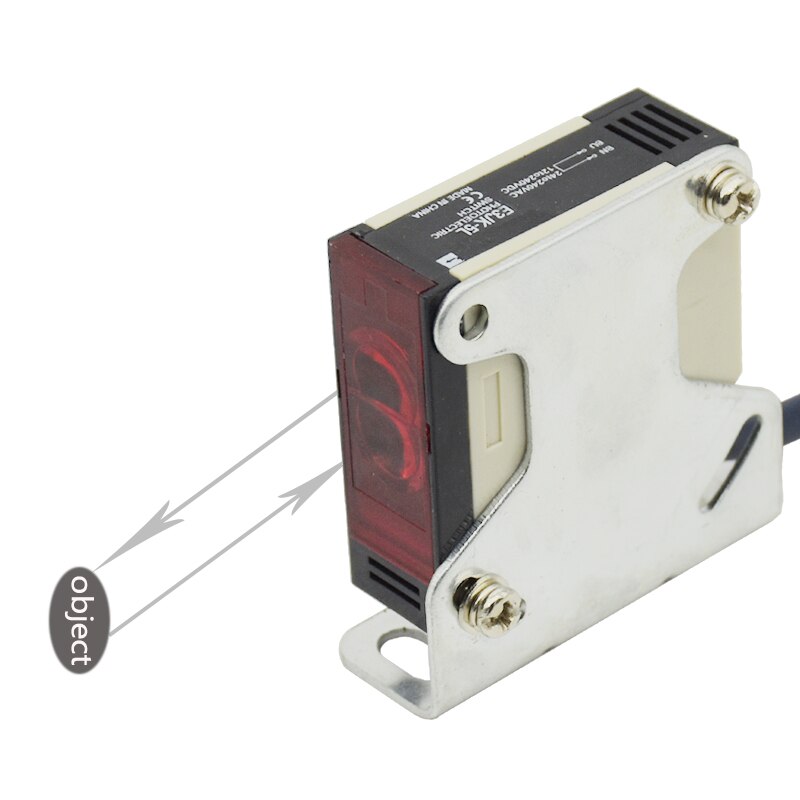 Interruptor fotoeléctrico de reflexión difusa infrarroja E3JK-5L NPN/PNP, NO NC, 0-500cm (rango ajustable 40-700cm)