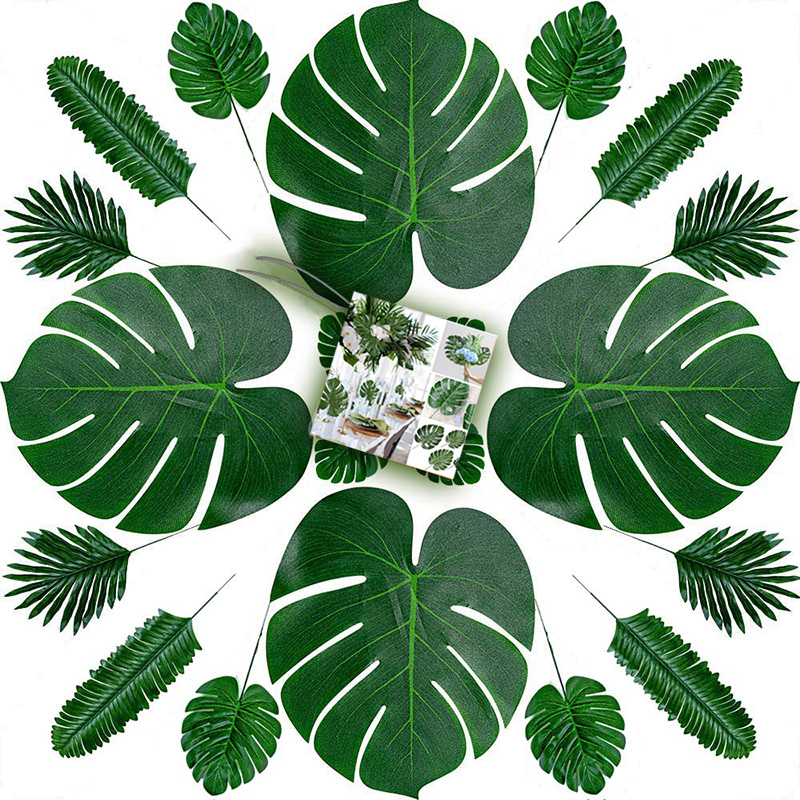 Tropisk hawaiiansk luau safari jungle strand tema fødselsdagsfest brude baby shower bryllup bord midtpunkt løber dekoration