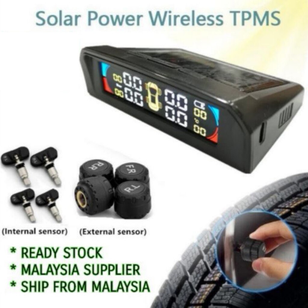 Auto LED Display TPMS Tire Pressure Monitoring System mit 4 Internen Sensoren