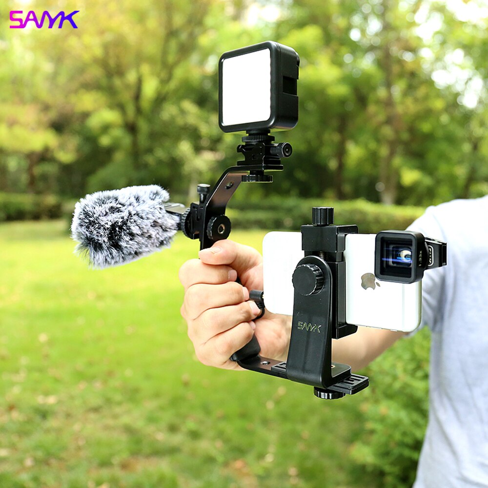 SANYK Mobile Phone Photo Stabilizer Photography Stand Video Stabilizer Phone Stabilizer Phone Stand Flash Stand