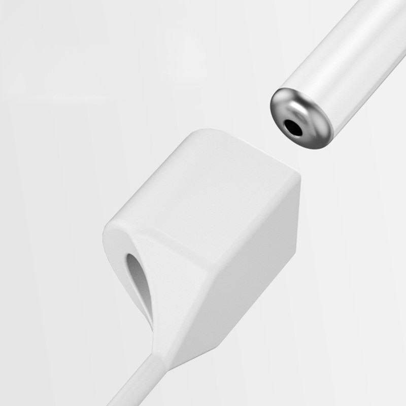 Anti-Lost silikonowy uchwyt na słuchawki kabel do Apple iphone X 8 7 AirPods bezprzewodowy zestaw słuchawkowy Bluetooth pasek na szyję przewód ciąg