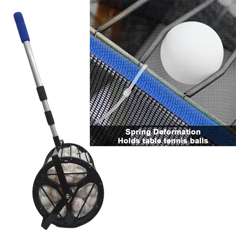 Ball Collector Mini Smooth Rolling Ball Picker Upper With 125 Tennis Balls Holding For Tennis