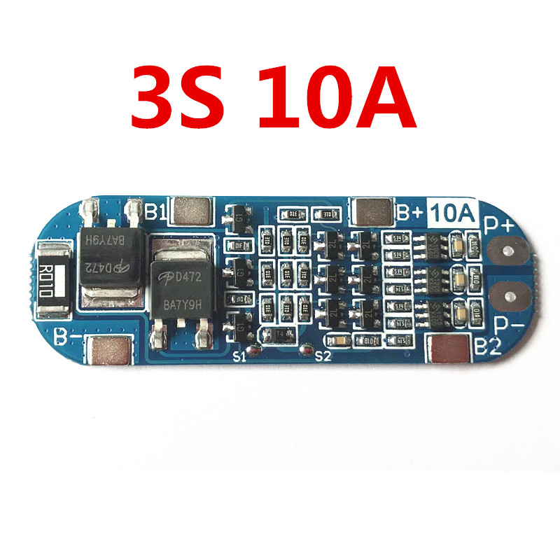 BMS 18650 Lipo/Lifepo4/Carte de Protection de Batterie Au Lithium 3.2V 3.7V 3S BMS 1.2A/1.3A 10A 15A 20A 30A 40A 50A 60A 100A: Black