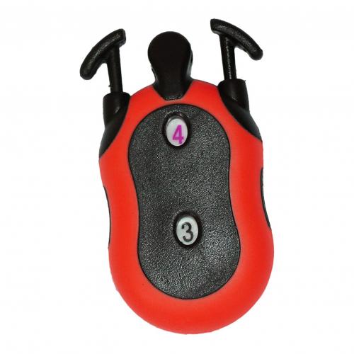 Dual Digits Square Scorer Golf Stroke Shot Put Score Counter Outdoor Accessory: Red