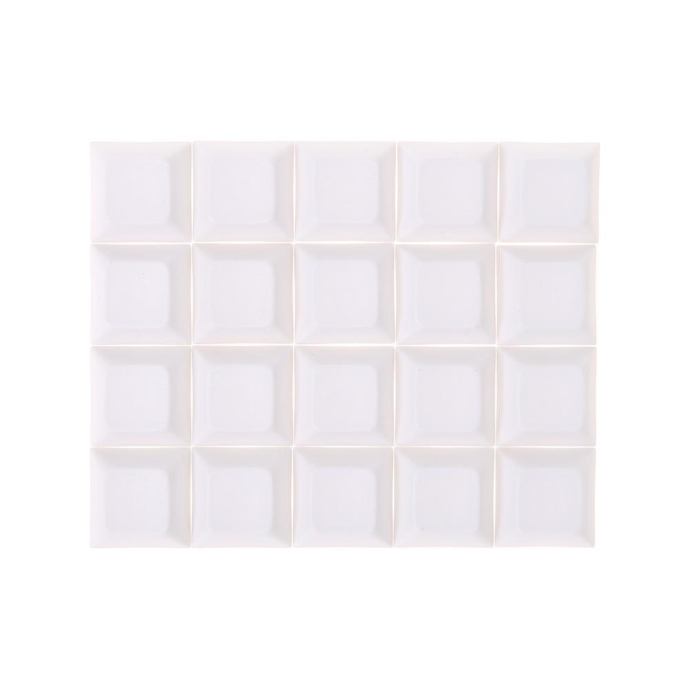 20x PBT Keycaps DSA 1u Blank Printed Keycaps do Mechanicznej Klawiatury Gamingowej: Biały