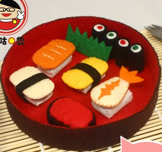 Cartoon cute food Fabric Felt kit Non-woven cloth Craft DIY Sewing set Felt Handwork Material DIY needlework supplies