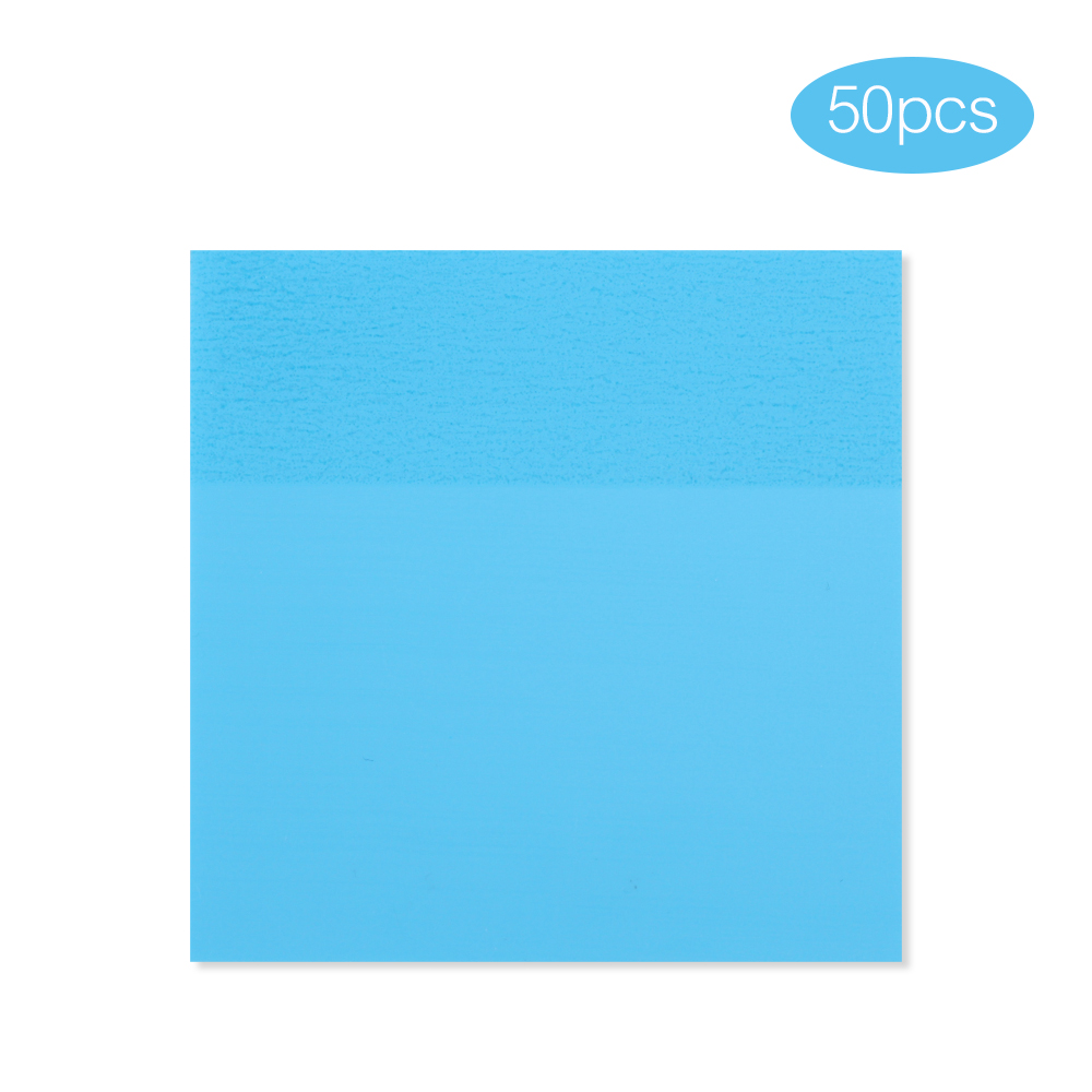 Bloc de notas transparente para mascotas, 50 hojas, planificador de notas adhesivas, pegatina, Bloc de notas, suministros escolares, papelería para estudiantes: Verde claro