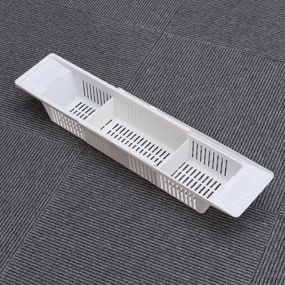 1pc Bath Shelf Caddy Rack Retractable Adjustable Bathtub Basket for Conditioner Bath Toys Bath Sponge