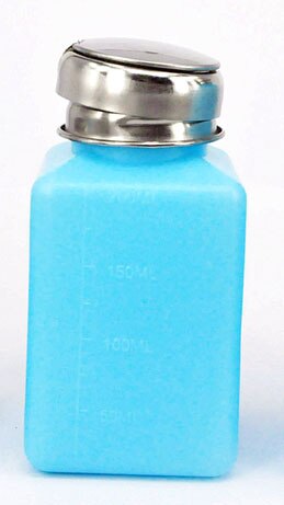 Products Red, White, Blue Push Alcohol Bottle 100 180 250ML Industrial Corrosion Resistant Anti-Volatilization: blue 200ML