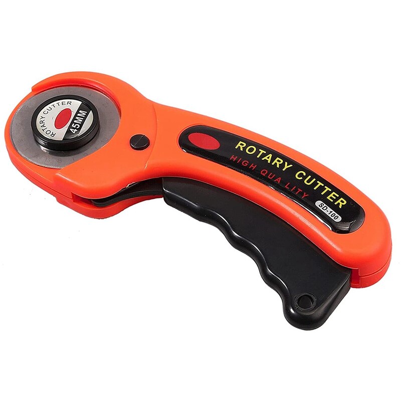Rotating Cutter 45mm Circular Round Cloth Leather Roller Knife Tailor DIY Craft: Default Title