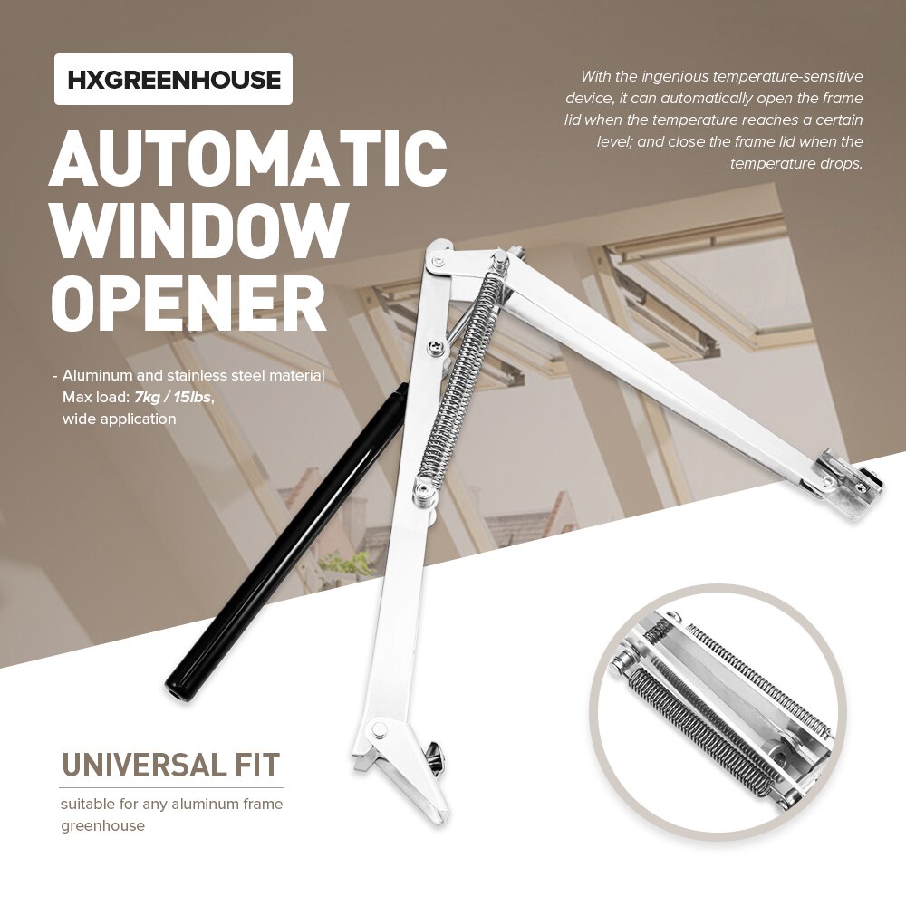 Original Greenhouse Automatic Window Opener Agricultural Solar Heat Sensitive Window Opener With Dual Springs