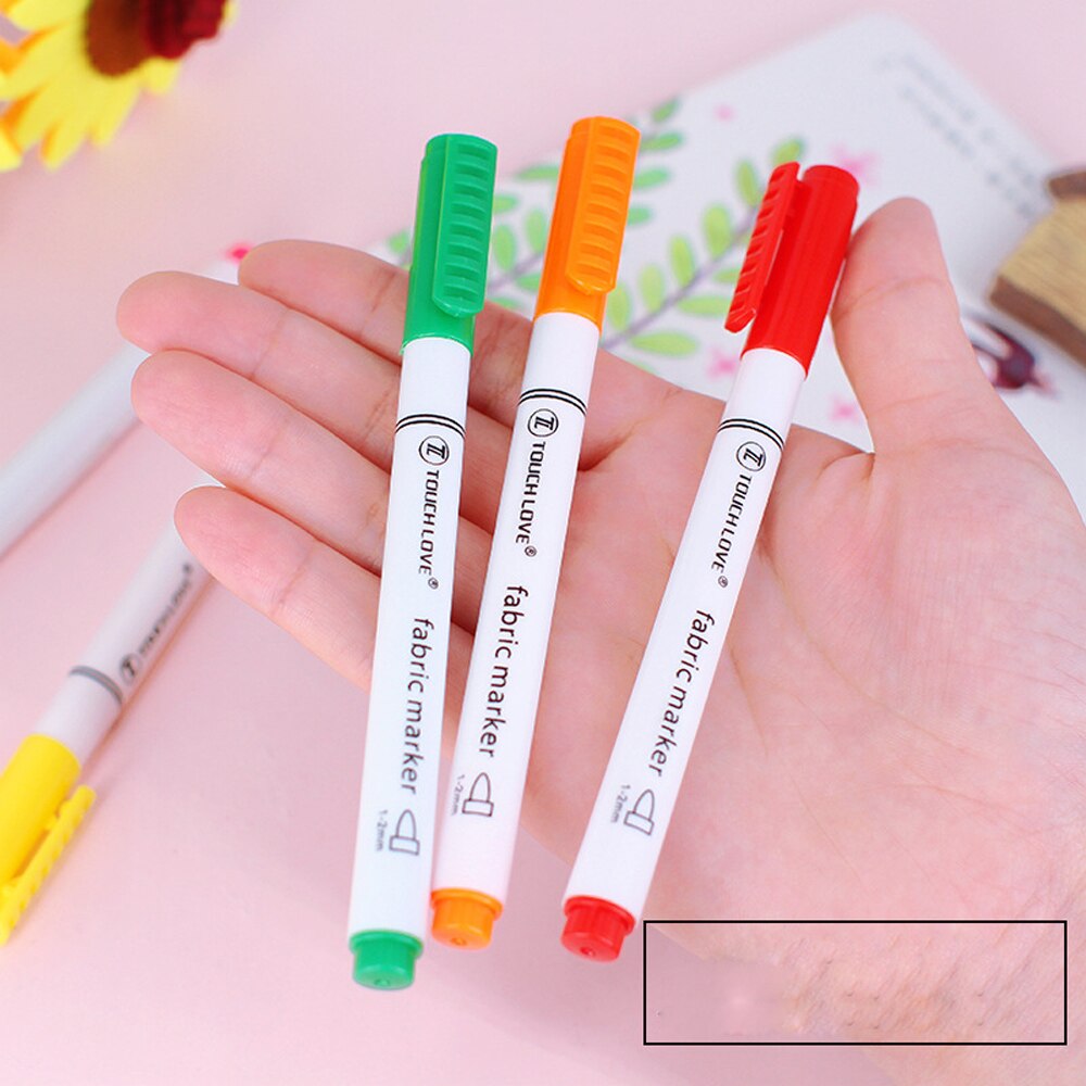 8 farben/Set Permanent Art Marker Stoff Stifte für T-shirt Liner Textil Tinte Tuch Farbe Farbe DIY für künstler Malerei Stift