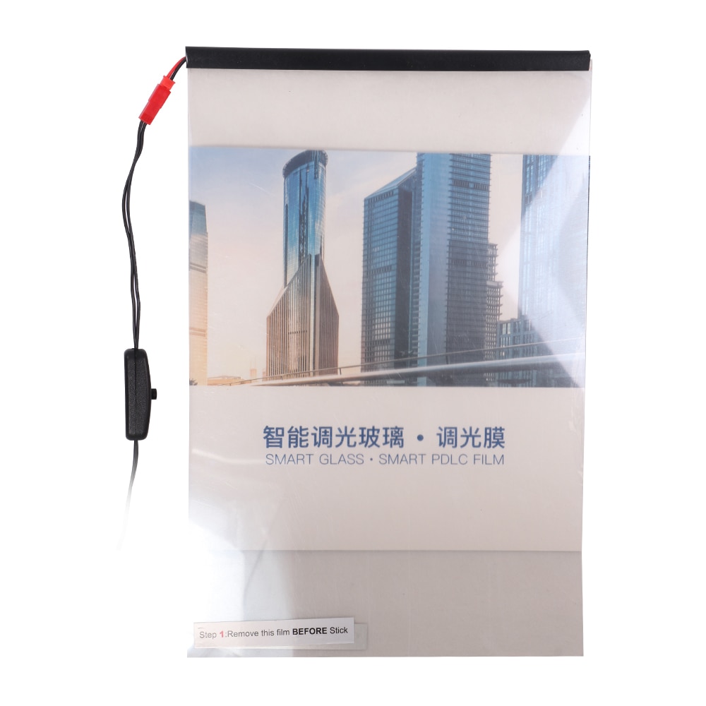 A4 størrelse /210*297mm pdlc prøve elektronisk bil smart film pdlc omskiftelig smart film elektrisk smart glas filmbyggende vindue