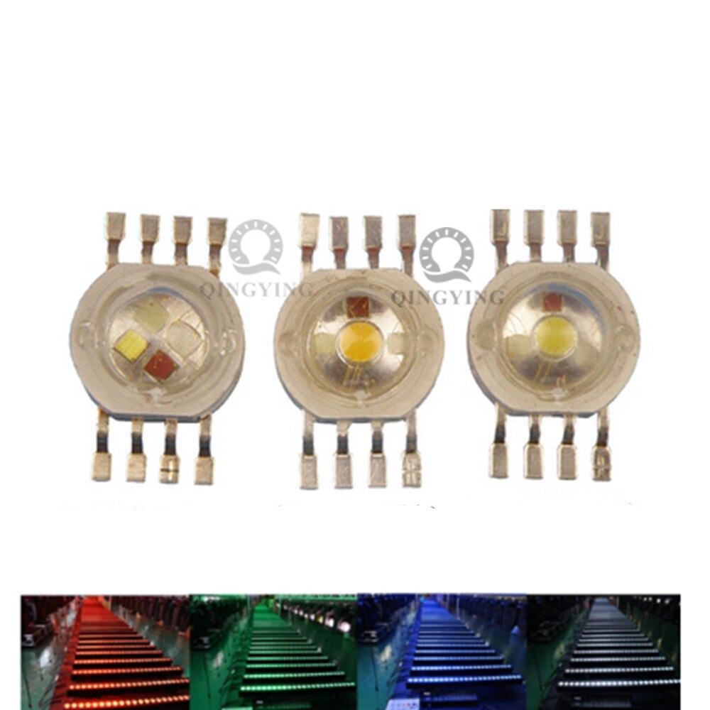 45MIL Rgbw Led Diode 8Pins High Power Led Chip 4W-12W Kleurrijke Vier Core Bronnen Diy voor Led Podium Verlichting Kralen 4.7