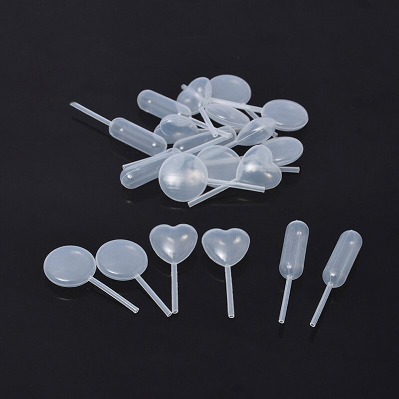 50 Stks/set 4Ml Transparante Veilig Polyethyleen Pipetten Hart/Cilindrische/Ronde Chocolade Cupcakes Puff Tool Keuken Accessoires