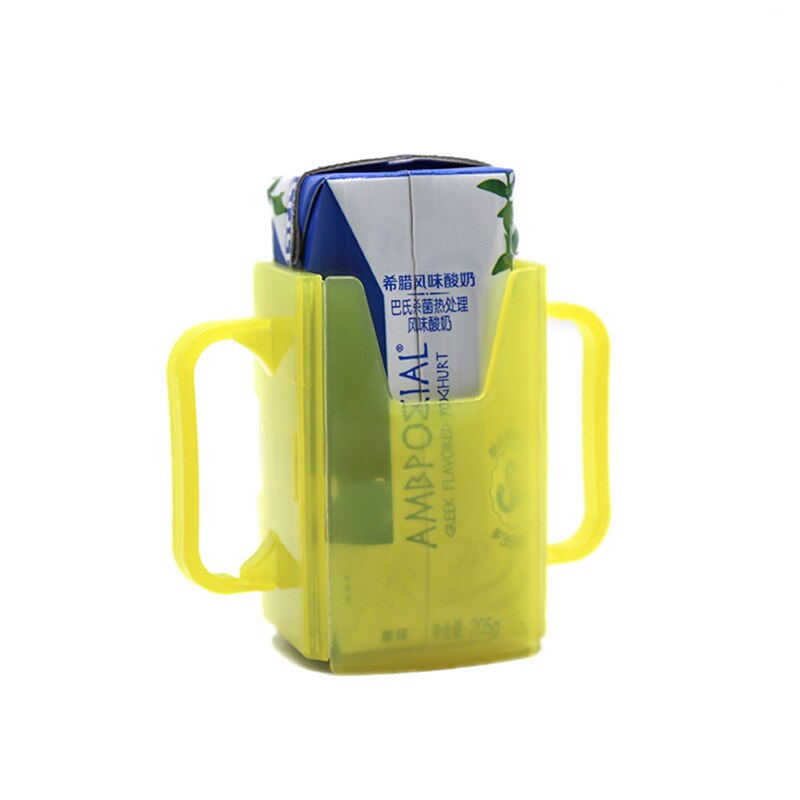 Baby Kids Milk Box Carton Drinking Adjustable Anti-sprinkling Container for Children Infant Water Cup Carton Milk Holder: YW