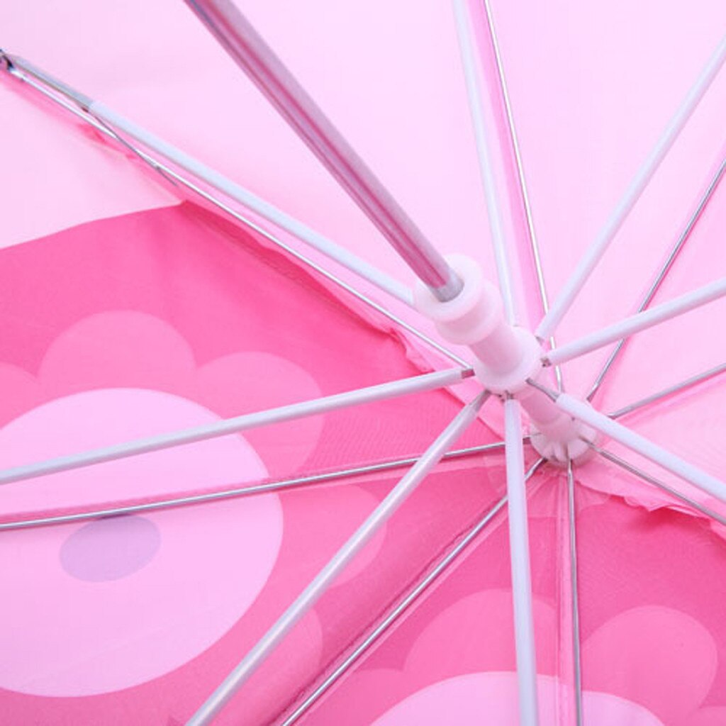 Baby piger drenge 3d tegneserie beskyttelse uv stråler paraply børn børn print cover parasol til sol regn udendørs paraply